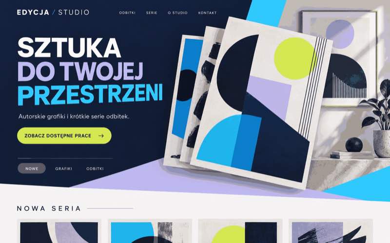 Koncepcja nowoczesnego katalogu grafik i odbitek artystycznych